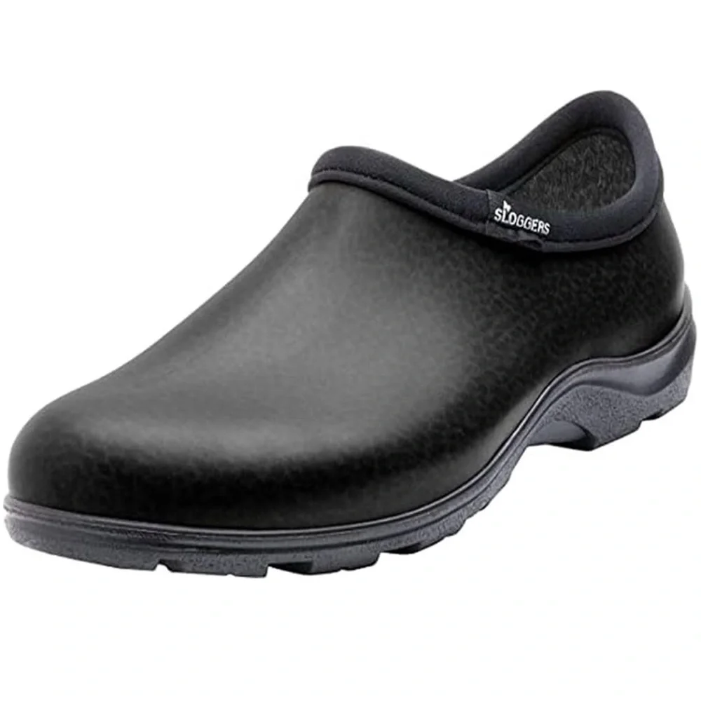 Sloggers Men's Black waterproof work shoe slip on rain and durable garden size 9